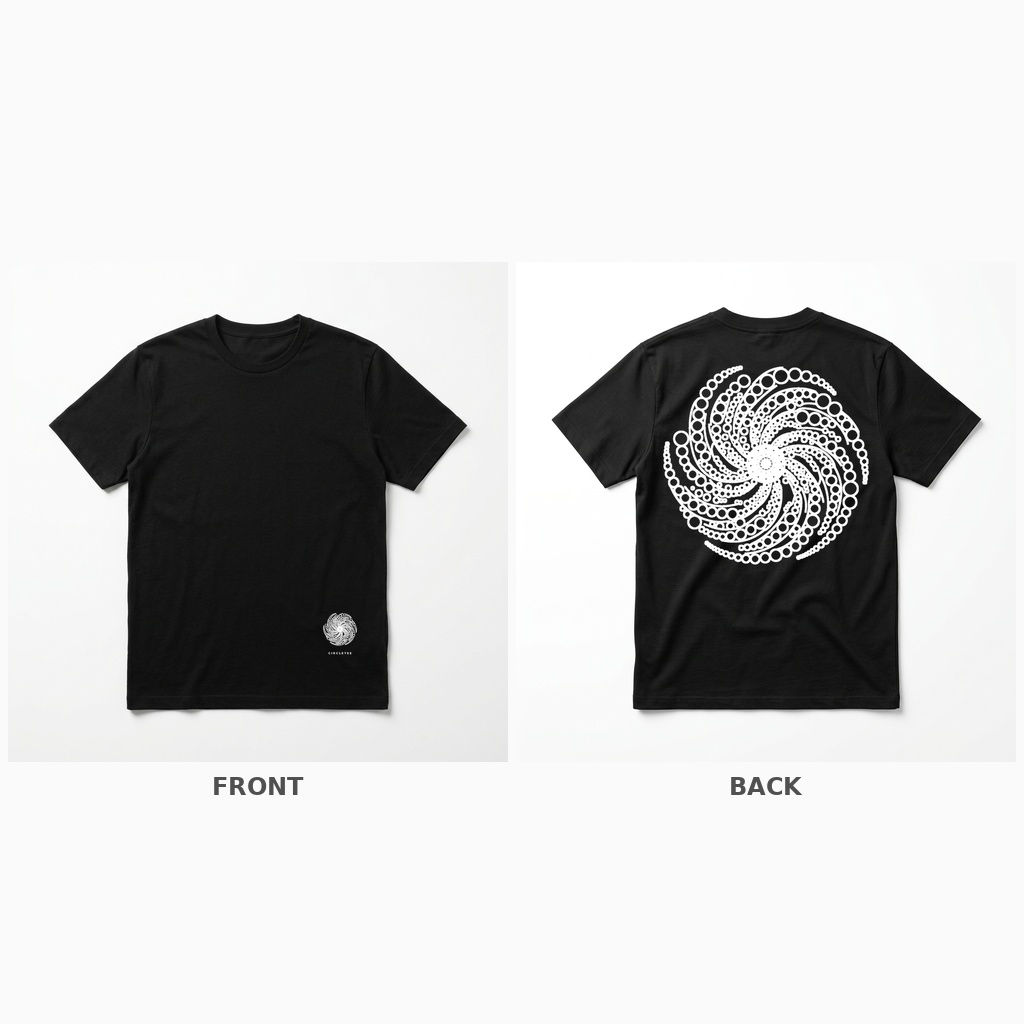 CircleTee Milk Hill Galaxy - Vista fronte e retro