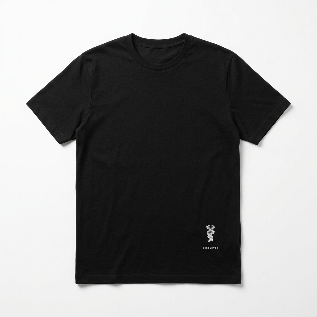 CircleTee DNA Helix - Fronte con simbolo in piccolo